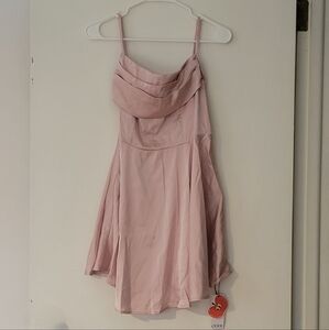 Pink Satin Dress - Cider